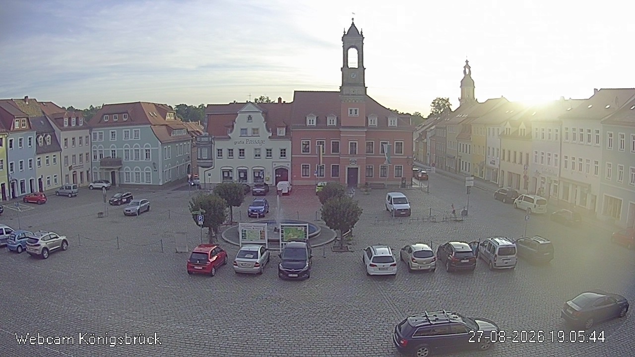 Webcam Königsbrück: Market Square and Town Hall