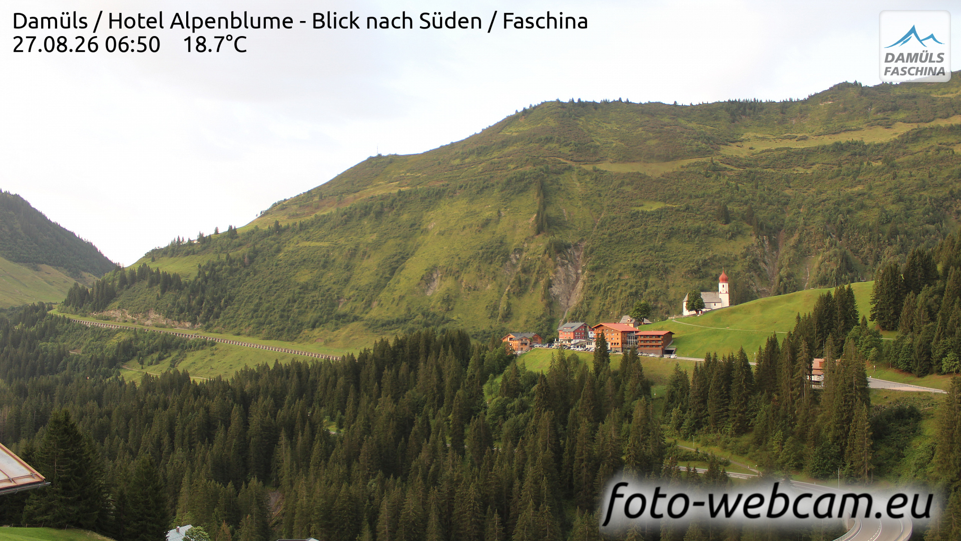 Webcam Damuels: HD Panorama Damüls