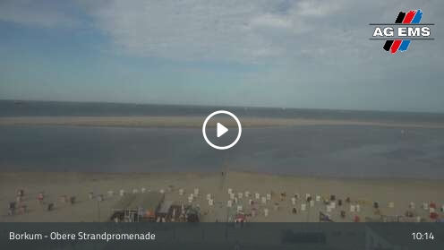 Webcam Borkum: Obere Strandpromenade