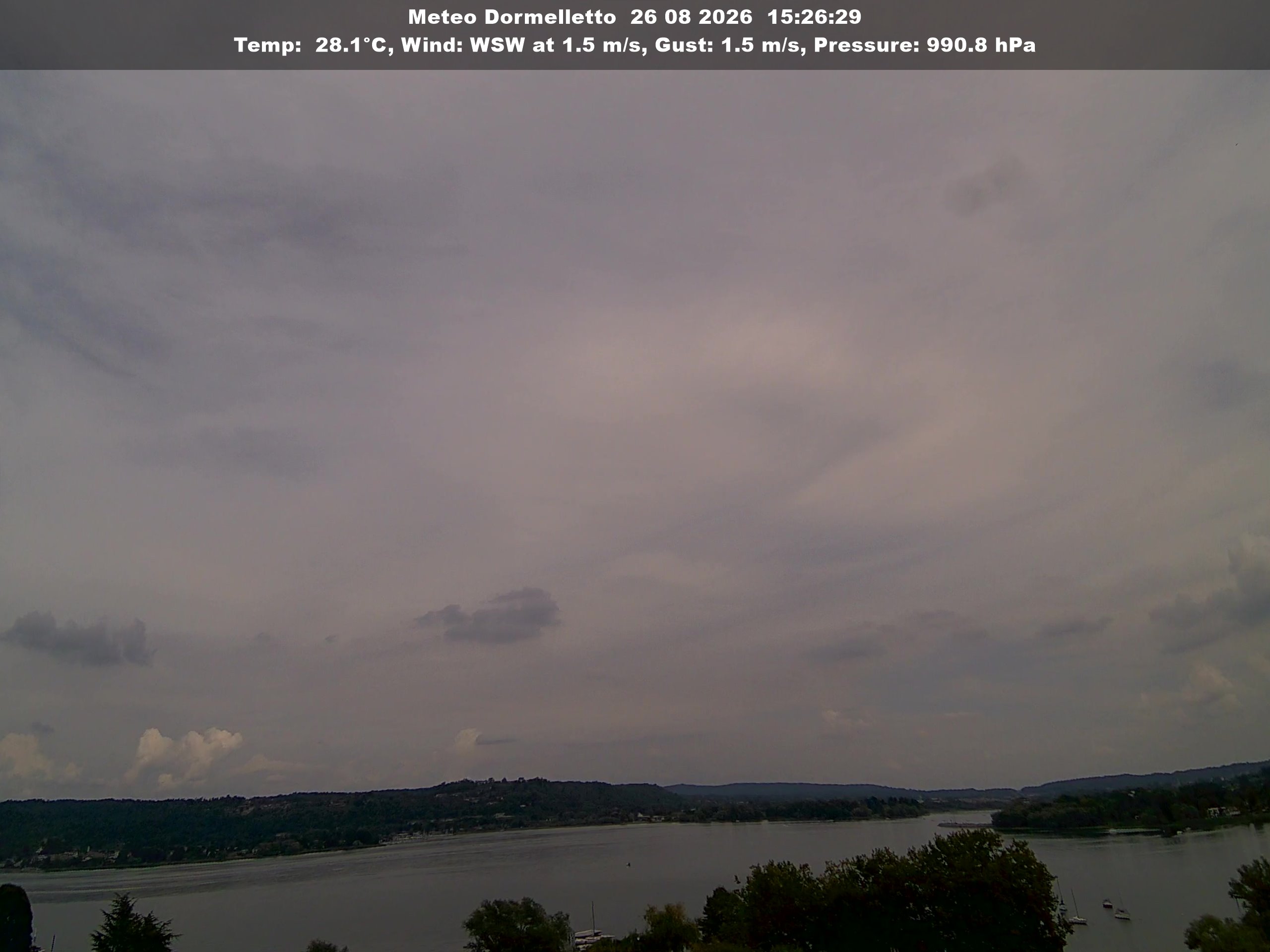Webcam Dormelletto: Lake Maggiore South East