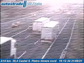 Webcam Castel San Pietro Terme: Traffic A14 - KM 39,4 - Castel S. Pietro itinere nord