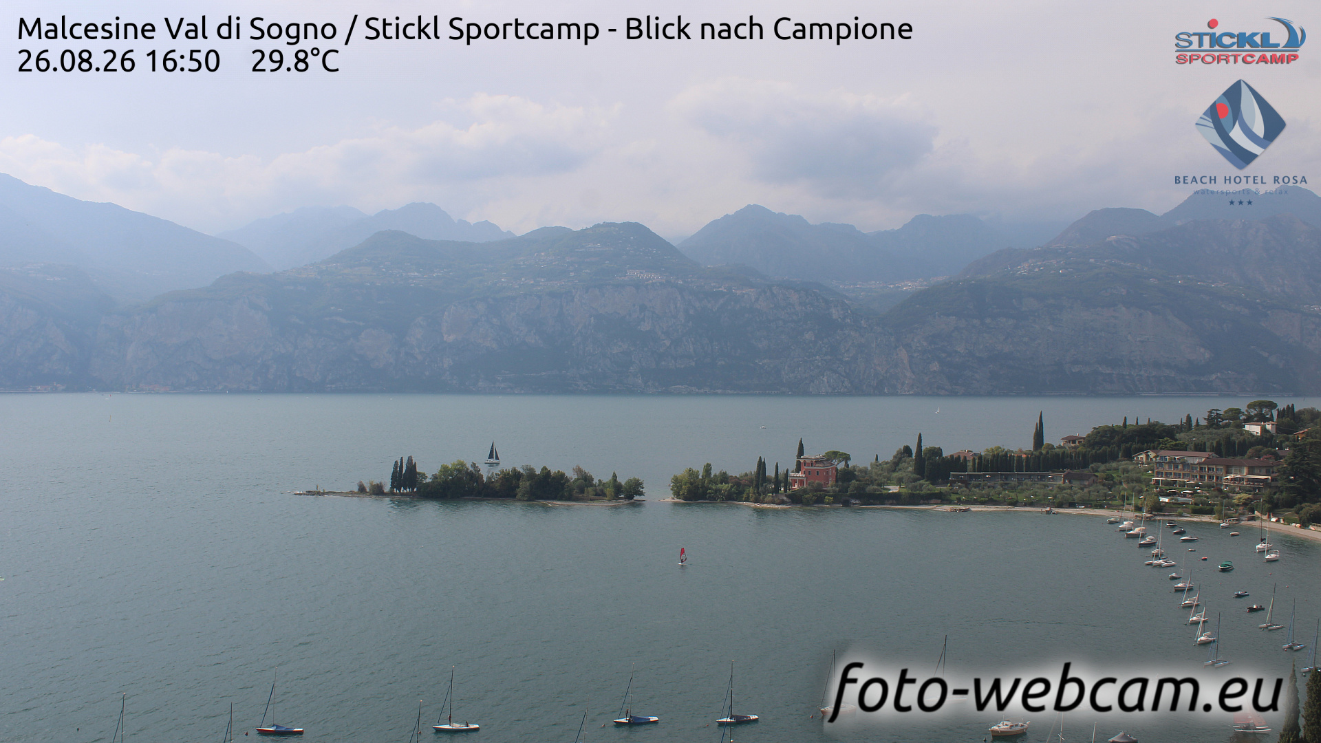 Webcam Malcesine (Lake Garda): HD Panorama Lake Garda