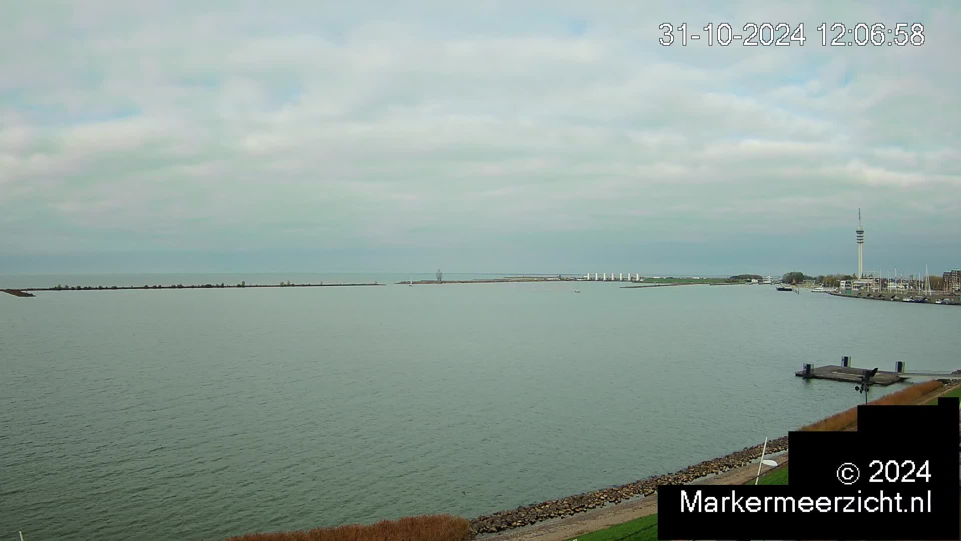 Webcam Volendam: Markermeer