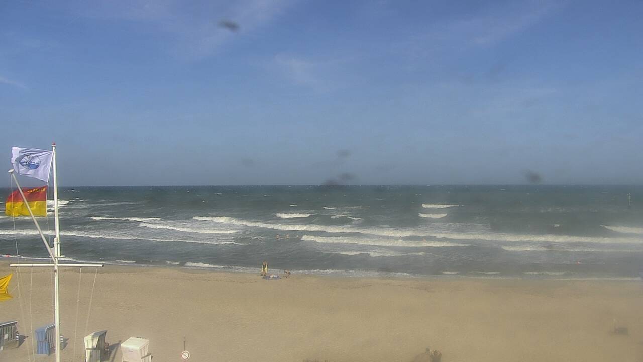 Webcam Ostseebad Damp: Beach Bar, Promenade and Stage
