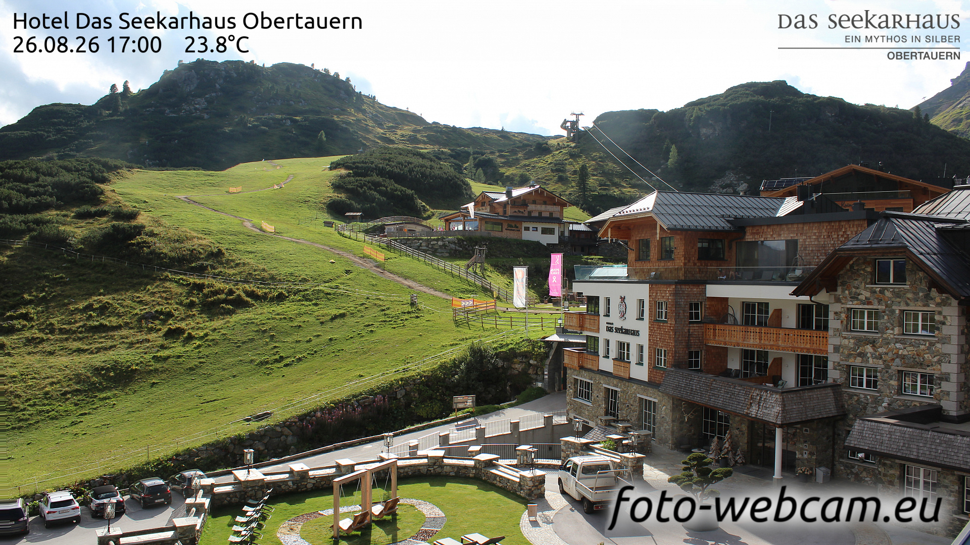 Webcam Obertauern: HD Panorama Seekarhaus