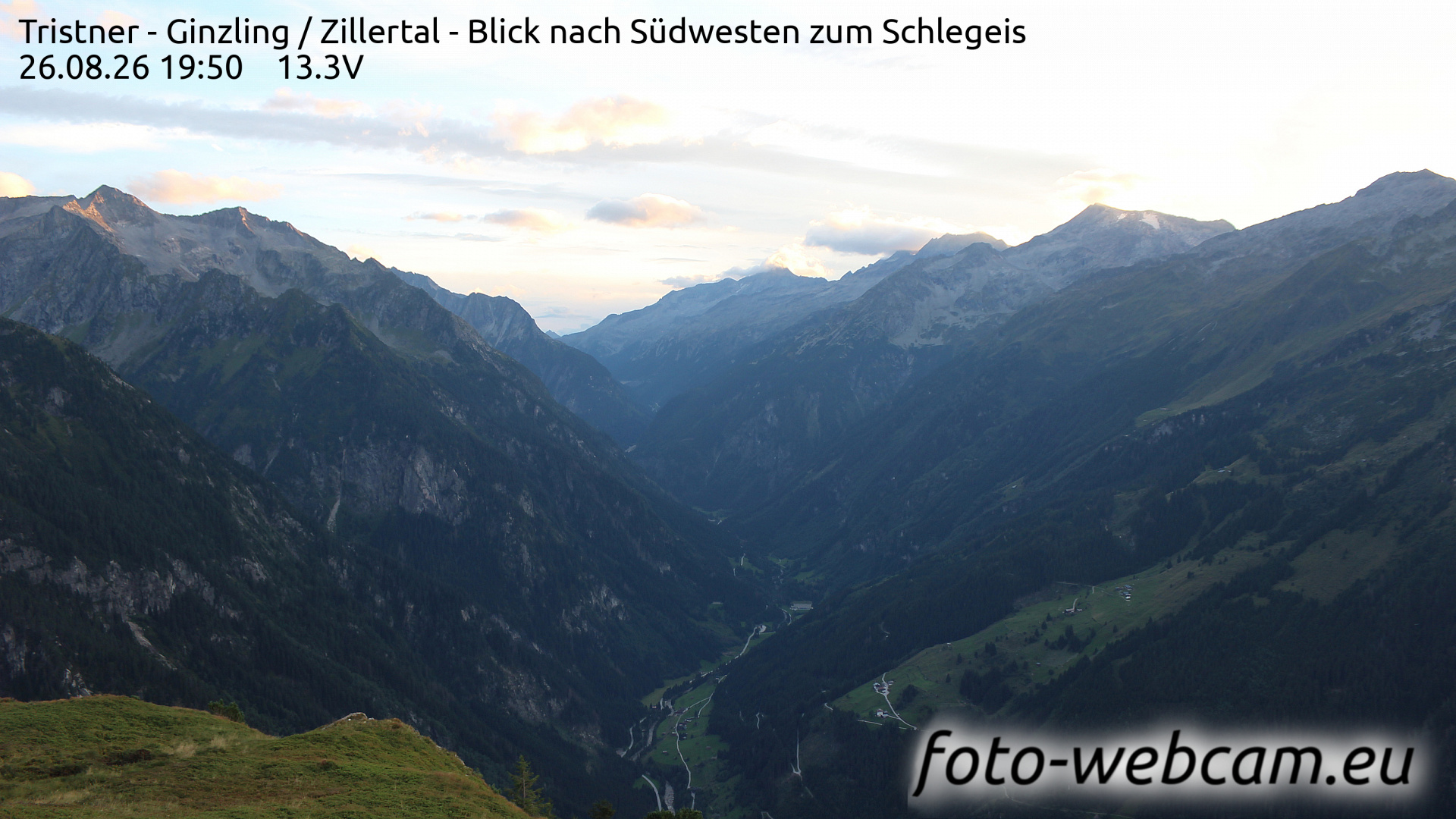 Webcam Mayrhofen: HD Panorama Grinberg