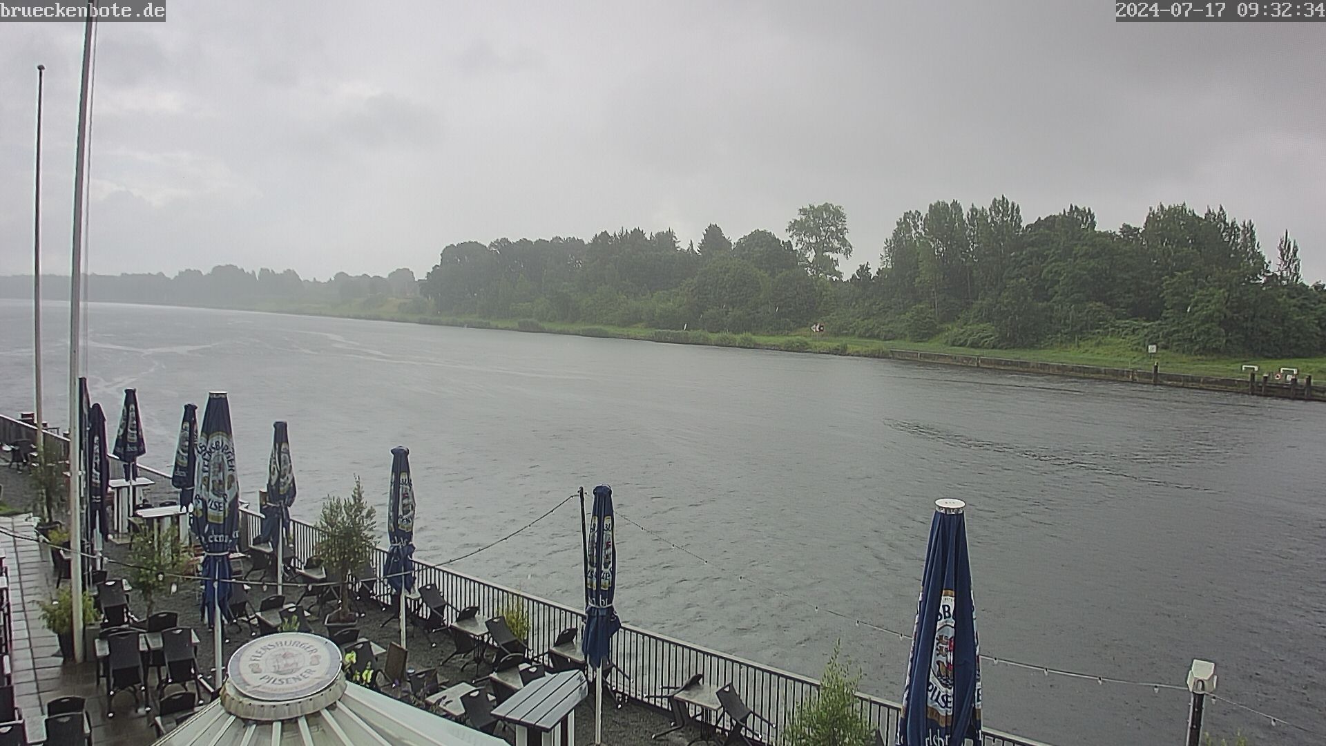 Rendsburg: Schiffsbegrüssungsanlage - Kiel Canal