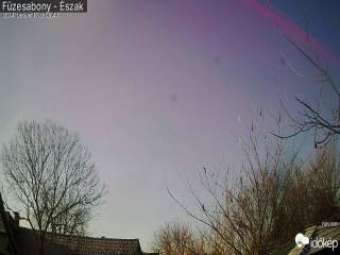 Webcam Füzesabony: Sky above Füzesabony