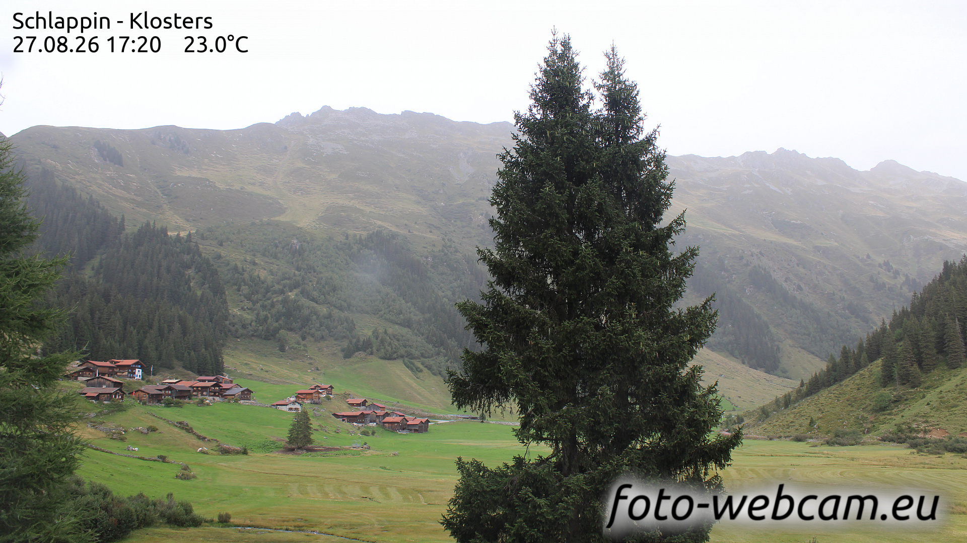 Webcam Klosters-Serneus: HD Panorama Schlappin