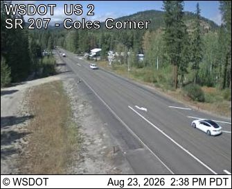 Coles Corner › West: US 2 at MP 84.5: SR 207 - looking West