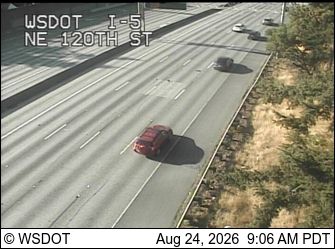 Seattle: I-5 at MP 173.3: NE 120th St