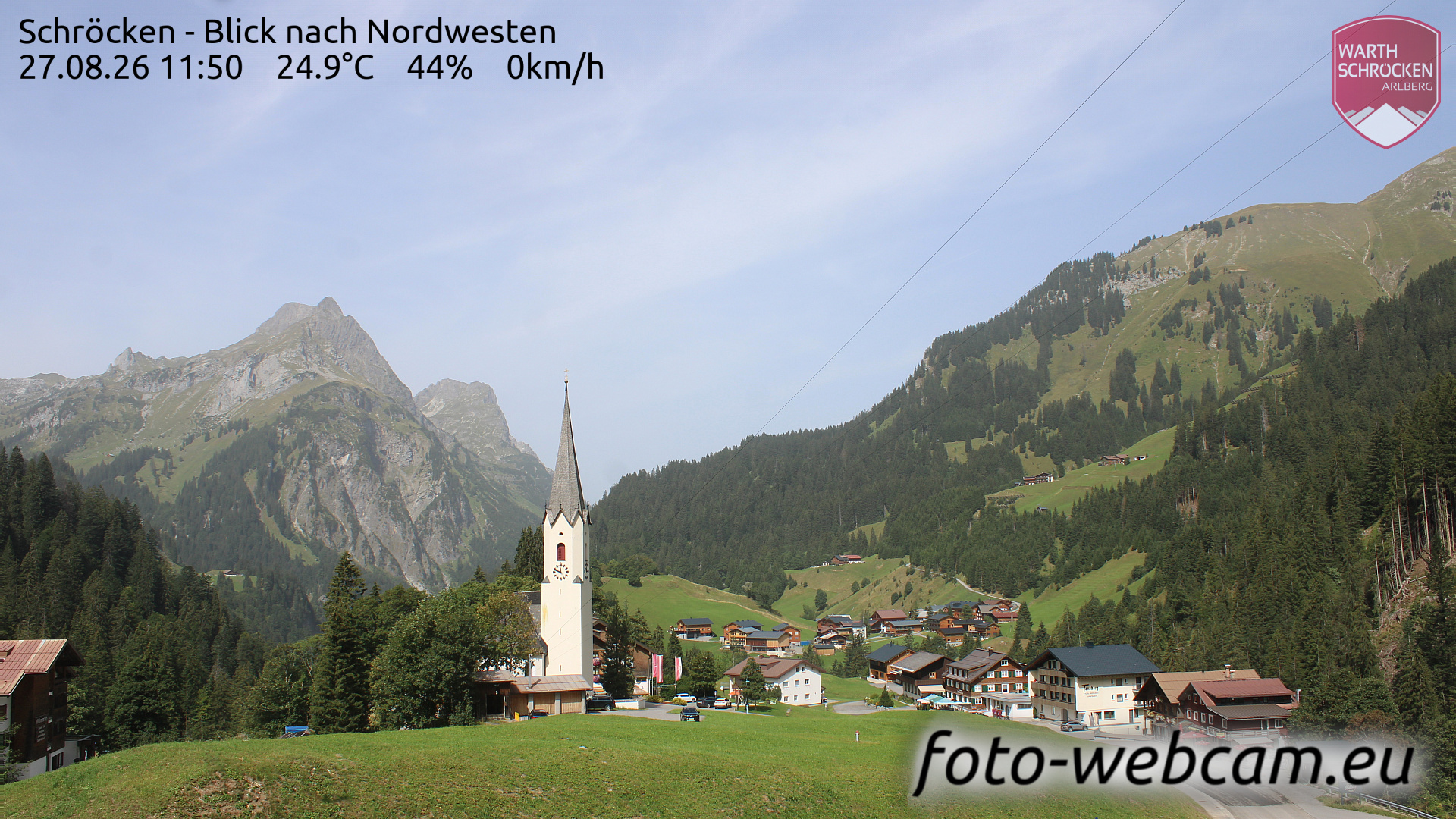 Webcam Schröcken: HD Panorama Schröcken