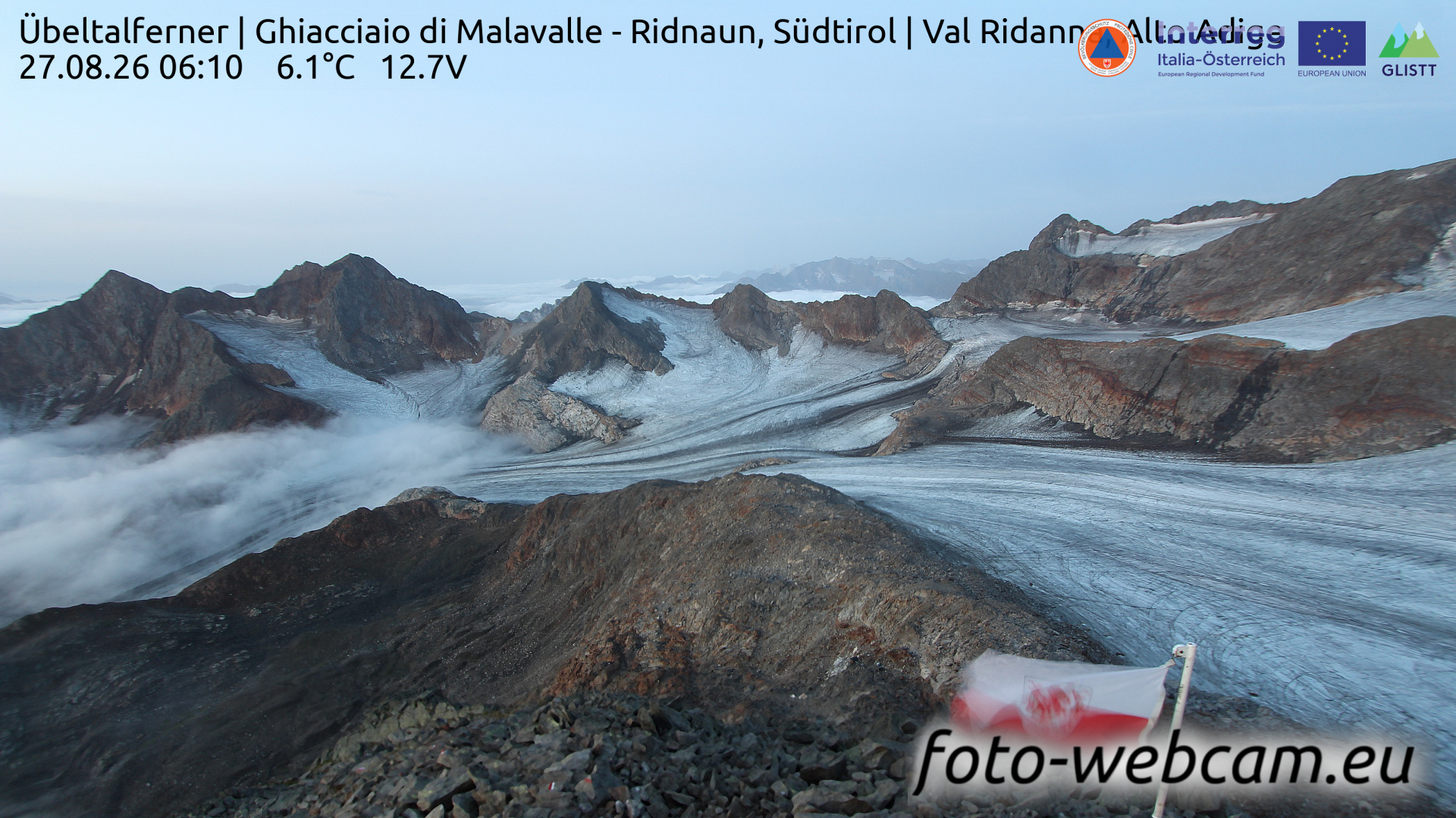 Webcam Ridnaun: HD Panorama Becherhaus