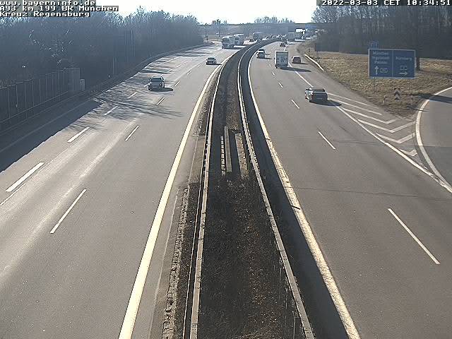 Webcam Regensburg: A93 Hof - AD Holledau
