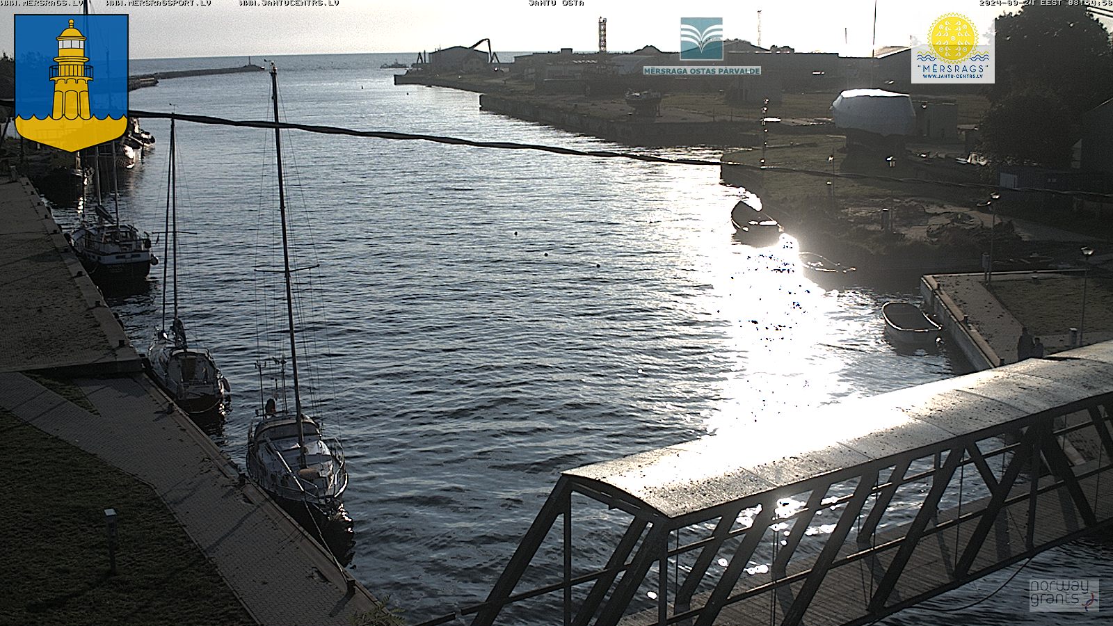 Webcam Mersrags: Mersrags Marina