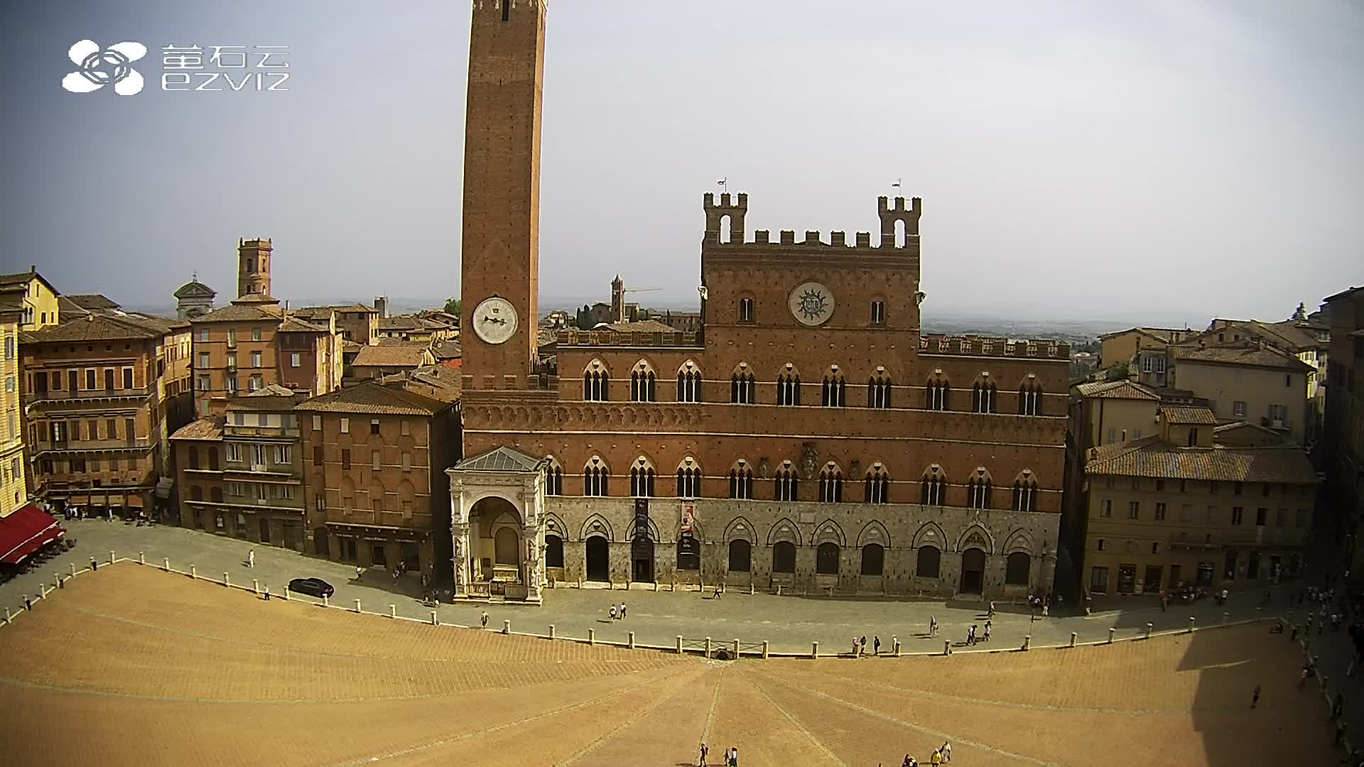 Webcam Siena: Piazza del Campo / Palazzo Pubblico / Torre del Mangia