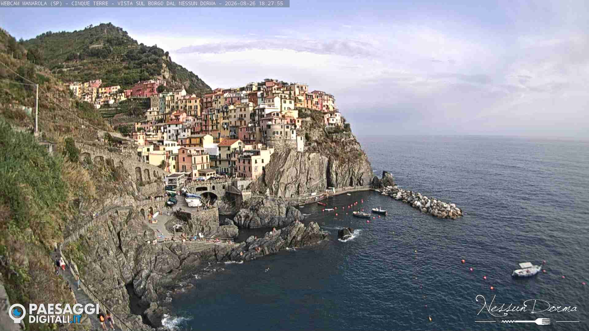Webcam Manarola (Cinque Terre): View onto Manarola