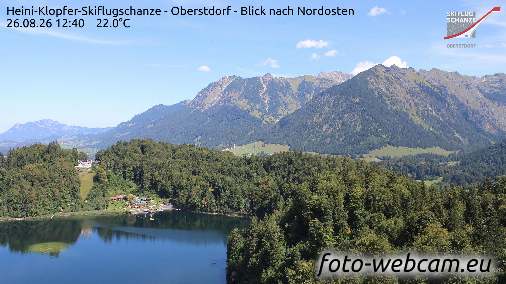 Webcam Oberstdorf: HD Panorama Freibergsee
