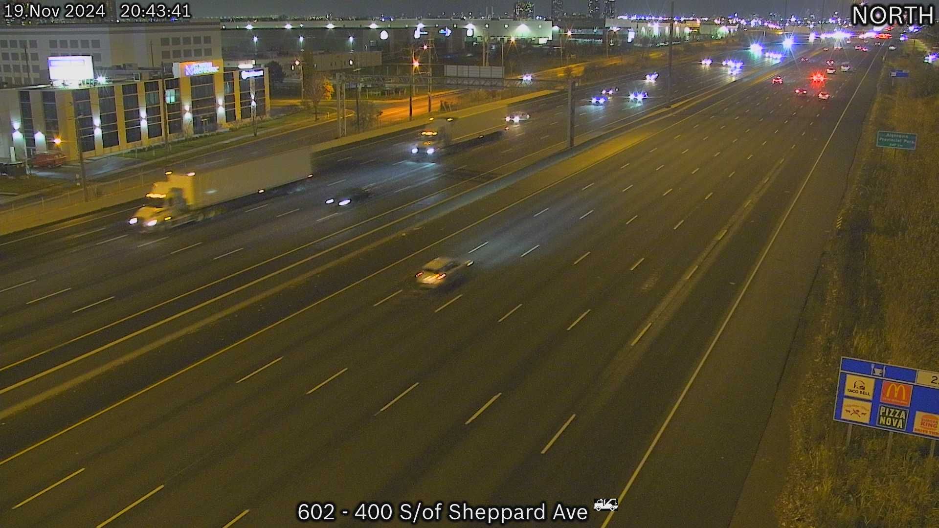 North York: Highway 400 north of Wilson Avenue