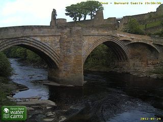 Webcam Barnard Castle: River Tees at Barnard Castle