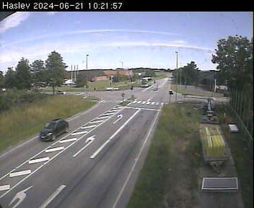 Braby Stationsby › North: Vestre Ringvej - Lysholm Alle i Haslev, kamera peger mod Nord (Ringsted)