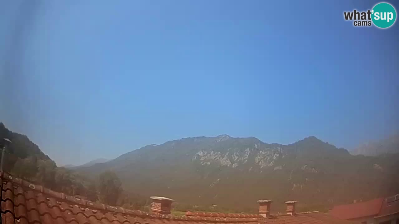 Webcam Kobarid: View towards Kobariški Stol
