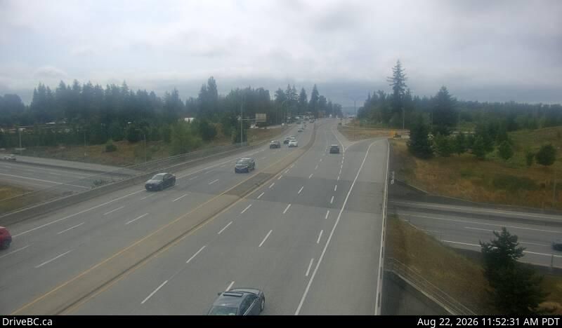 Surrey › South: Hwy 1 at 176th Street overpass, looking south