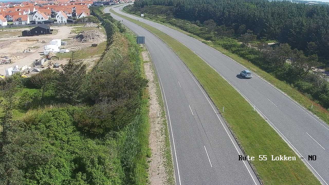 Webcam Løkken: Traffic Rute 55