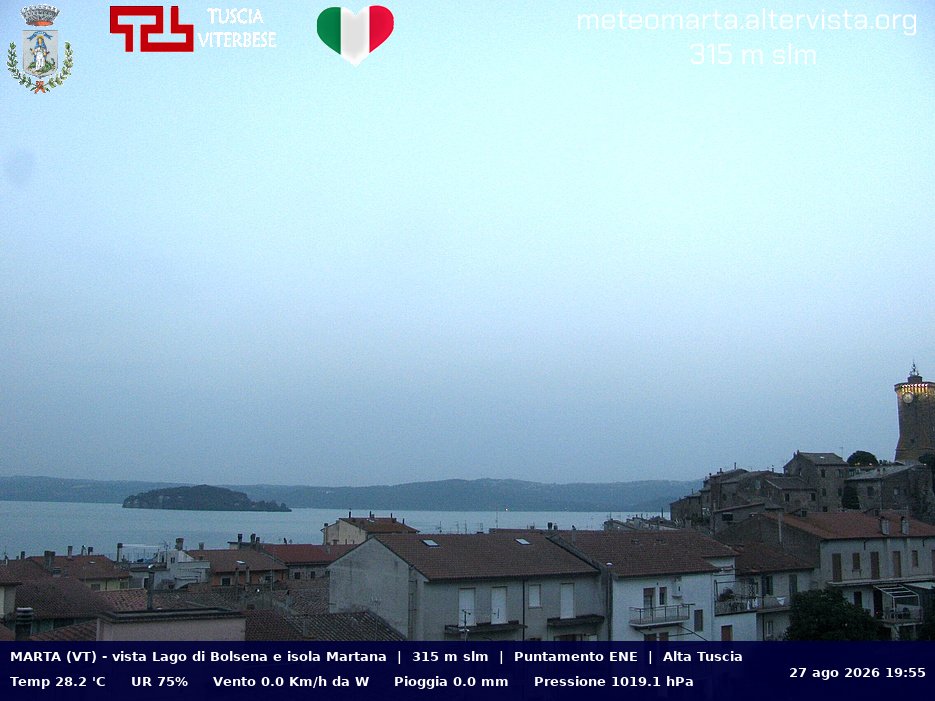 Webcam Marta: Lake Bolsena