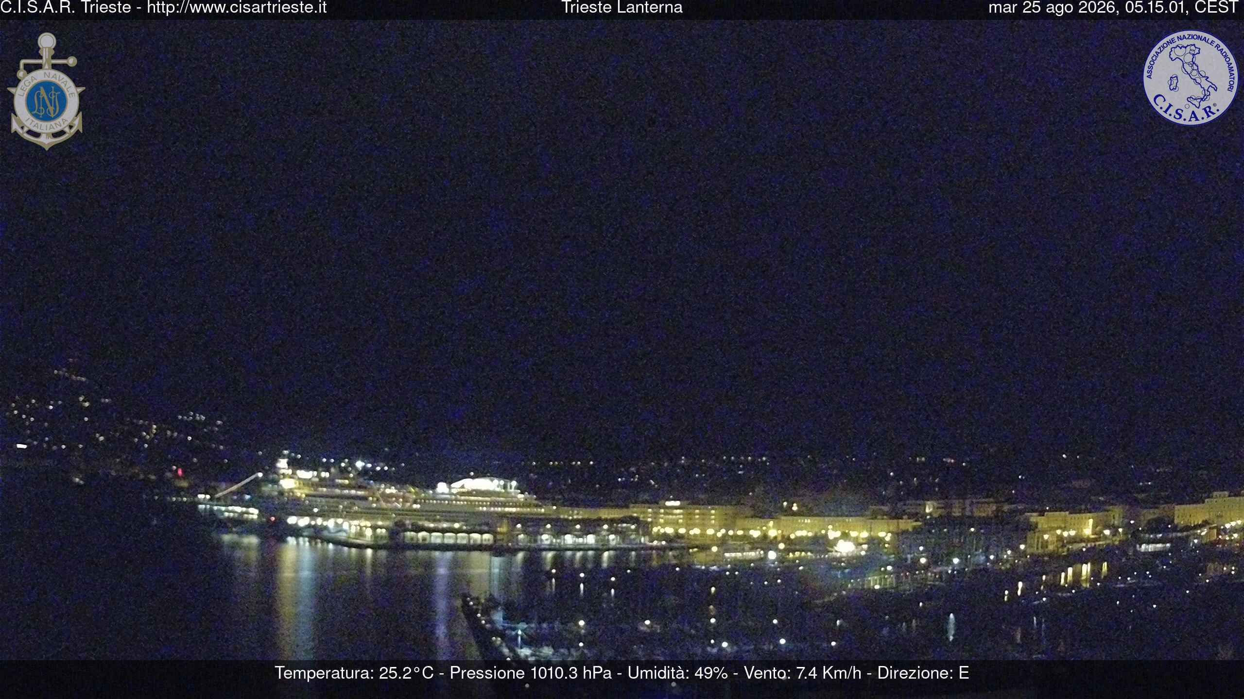 Webcam Trieste: Trieste from the Lanterna