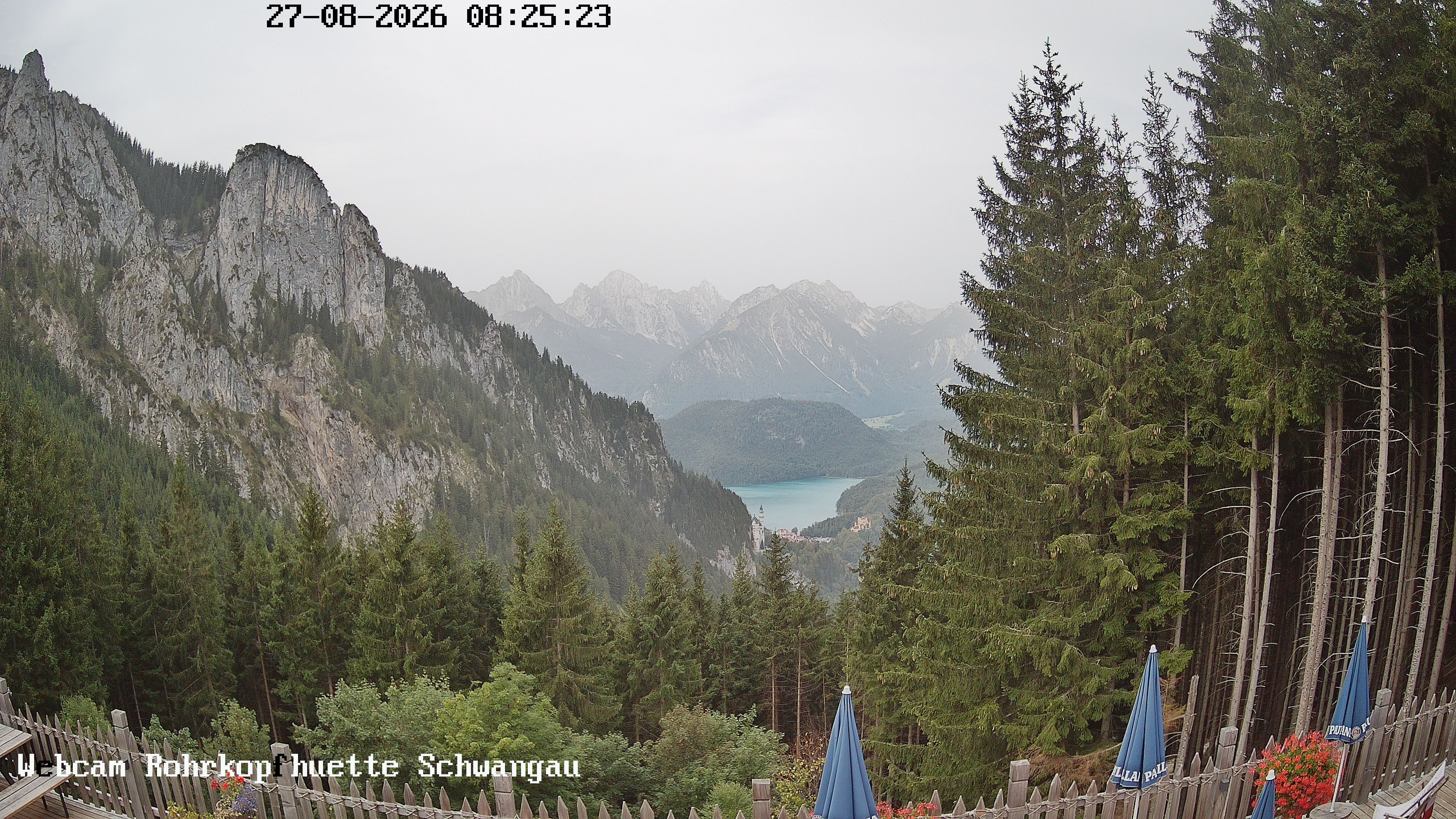 Webcam Schwangau: View from the Rohrkopfhütte