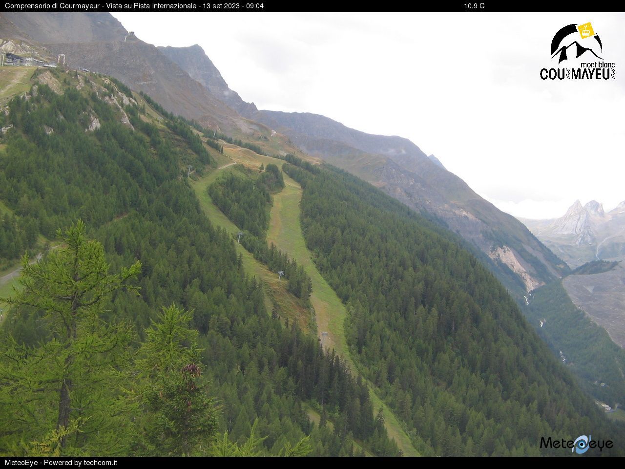 Courmayeur: comprensorio di sci, pista Internazionale