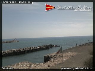 Webcam Cecina: View of the Beach