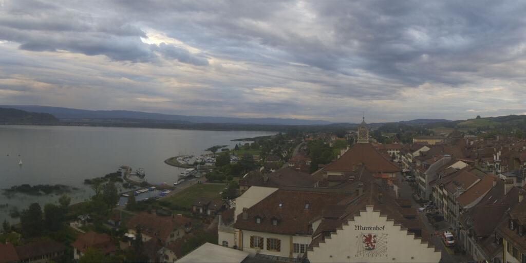 Webcam Murten: Panorama Lake Murten