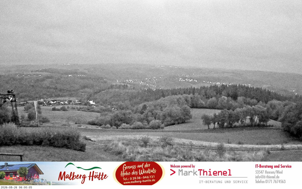 Webcam Hausen: Malberg-Hütte