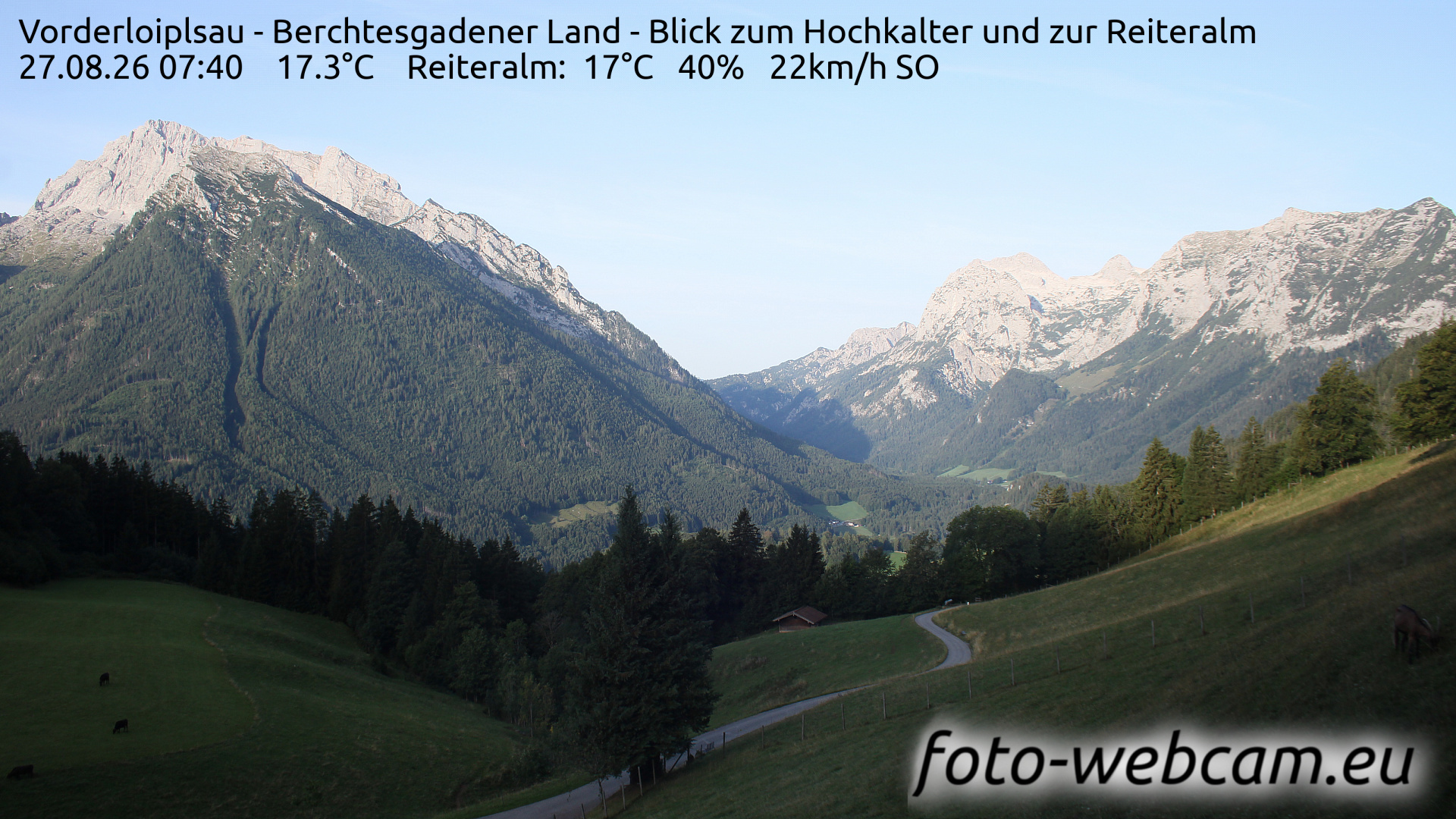 Webcam Ramsau bei Berchtesgaden: HD Panorama Vorderloiplsau