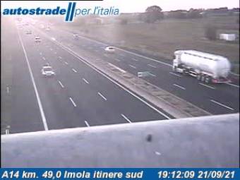 Webcam Imola: Traffic A14 - KM 49,0 - Imola itinere sud