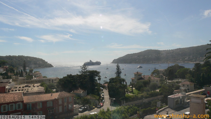 Webcam Villefranche-sur-Mer: Panorama View