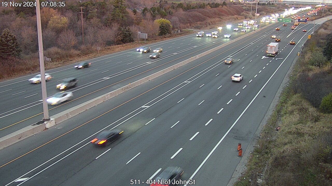 Markham: Highway 404 North of John Street