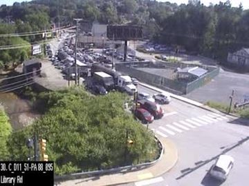 Overbrook: LIBRARY RD @ SAW MILL RUN BLVD