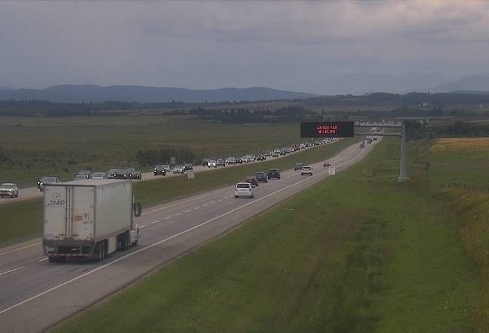 Jumping Pound: Hwy 1: West of Hwy 22 Overpass
