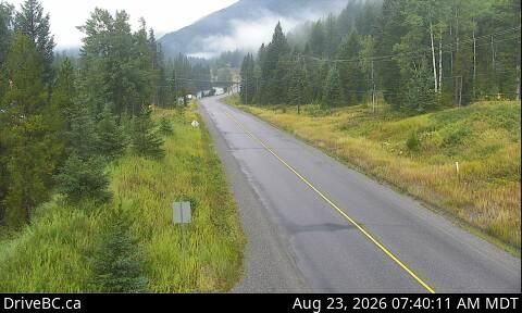 Invermere › West: On Toby Creek Road at Panorama Fire Hall, near Springs Creek Rd, looking west
