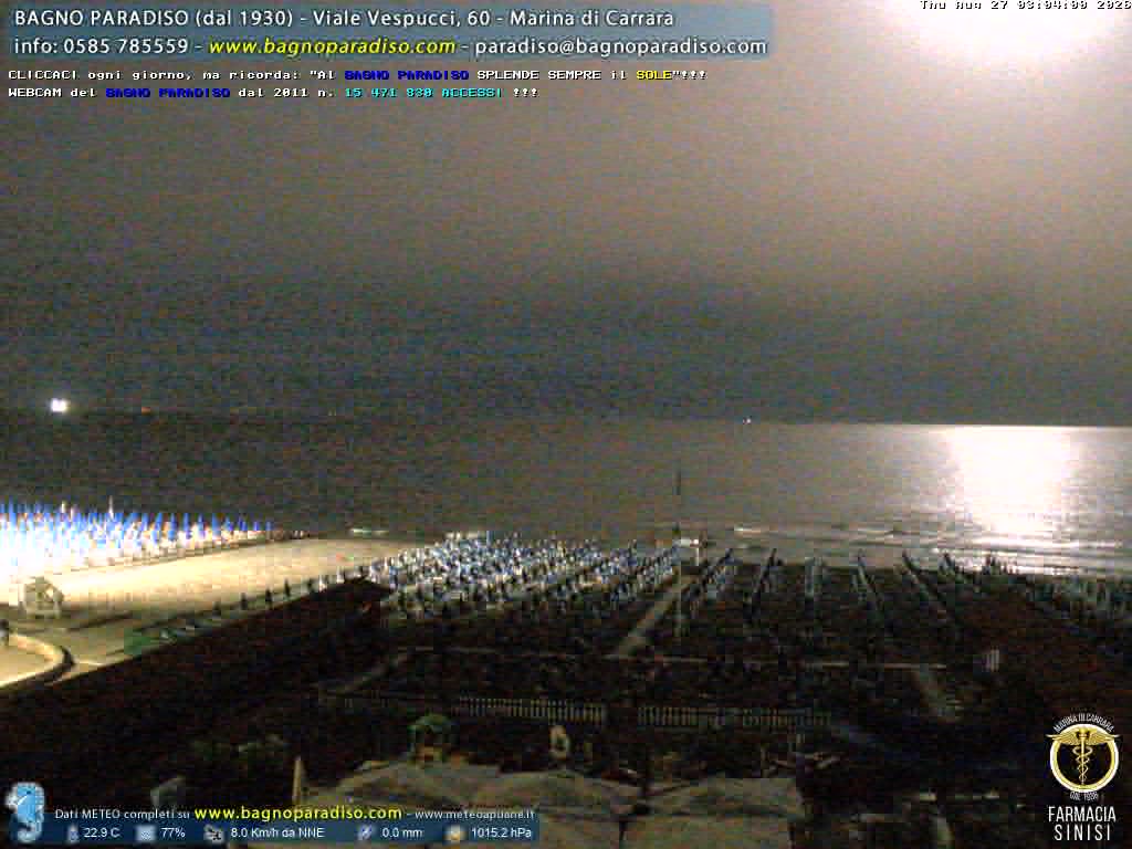 Webcam Marina di Carrara: Beach Panorama