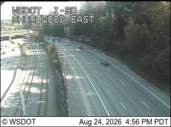Mercer Island: I-90 at MP 7.8: Shorewood