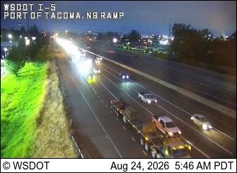 Edgewood: I-5 at MP 136.6: Port of Tacoma Rd