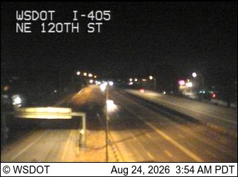 Kirkland: I-405 at MP 20.1: NE 120th St