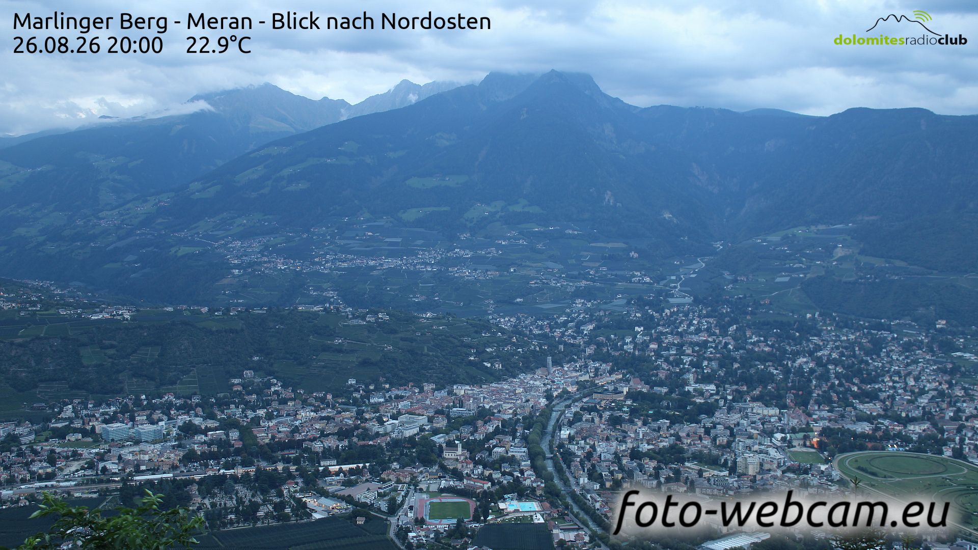 Meran - Merano: Marlinger Berg - Blick nach Nordosten