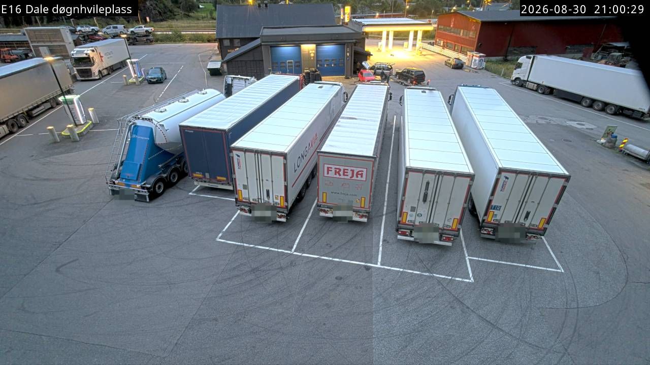 Dale: E16 - døgnhvileplass (Døgnhvileplass)