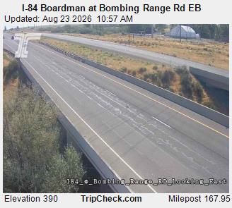 Boardman: I-84 - at Bombing Range Rd EB