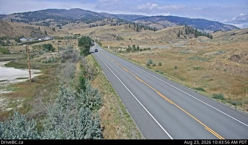 Oliver › West: Hwy 3, next to Conifryd Lake, looking west